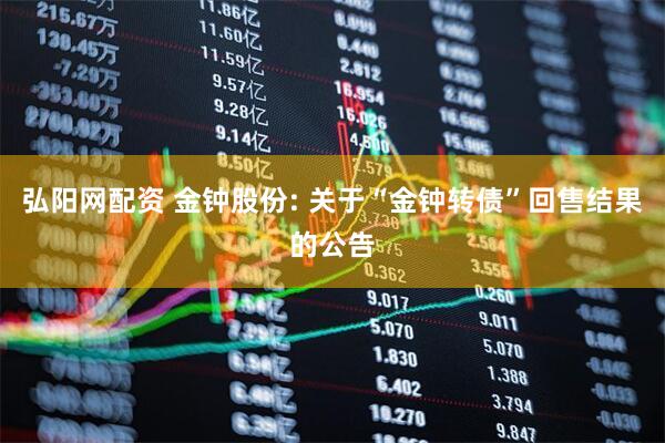 弘阳网配资 金钟股份: 关于“金钟转债”回售结果的公告